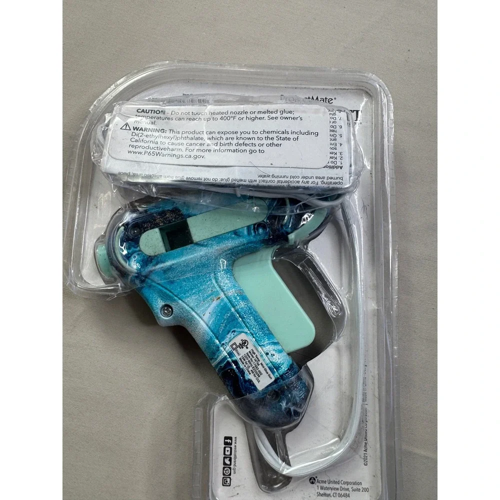 Westcott ProjectMate High Temp Mini Glue Gun Blue Marble 17582 Craft Tool NEW